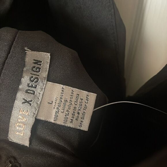 Love X Design Black Athena Deep Vneck Maxi Dress Size Large - Picture 8 of 8